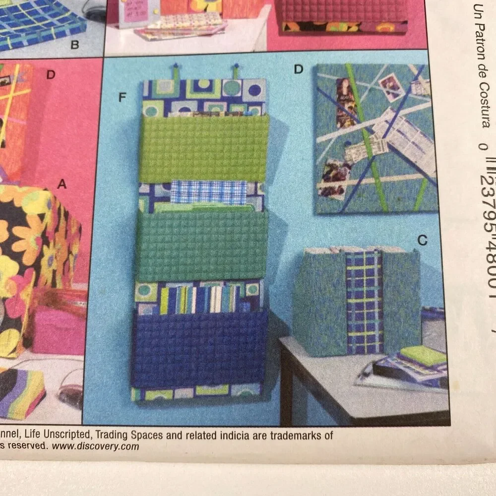 McCalls Pattern M4800 Trading Spaces Bedroom Accessories Uncut FF y2k TLC 2005